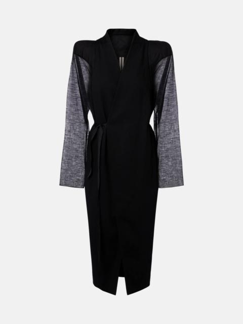 Rick Owens Cyclops wool wrap coat