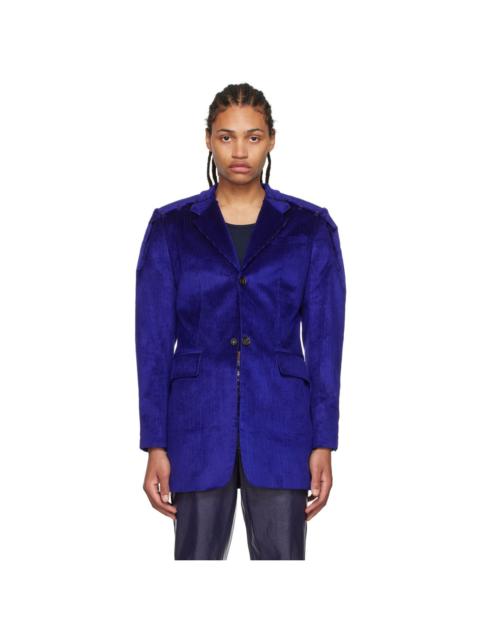 SITUATIONIST Purple Cotton Blazer