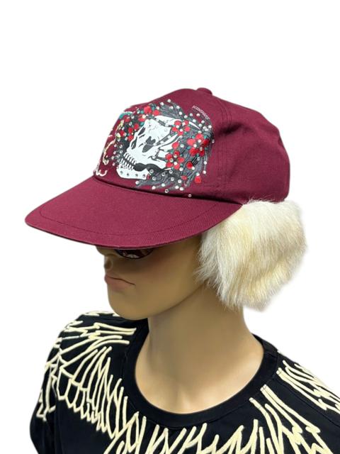Other Designers Other - 🔥Vintage ROUNGE ET NOIR Punk Rock Skull Ear Fur Hat