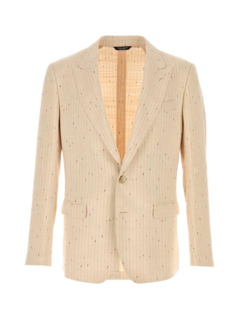 Dolce & Gabbana Dolce & Gabbana Men Embroidered Jersey Blazer