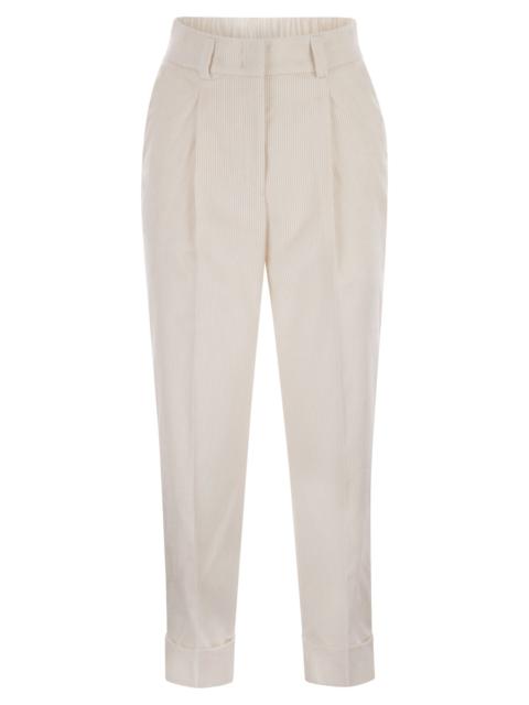 PESERICO Peserico Women 500-Stripe Velvet Trousers