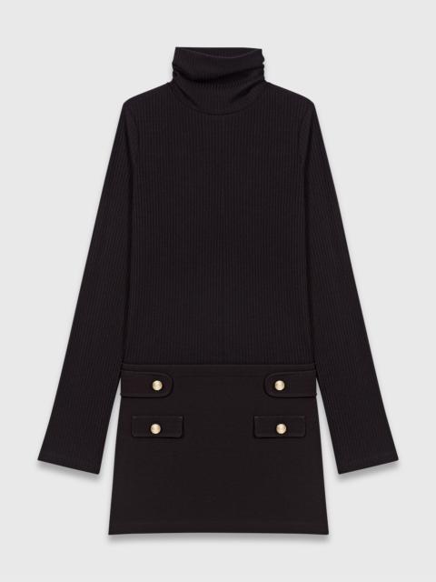 maje Mini turtle neck dress