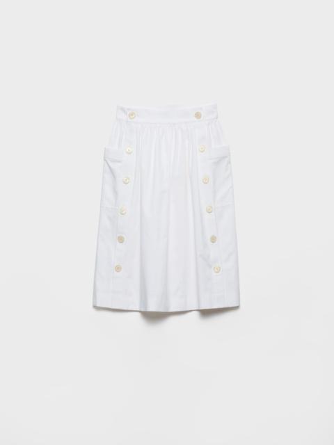Prada Soft cotton gabardine skirt