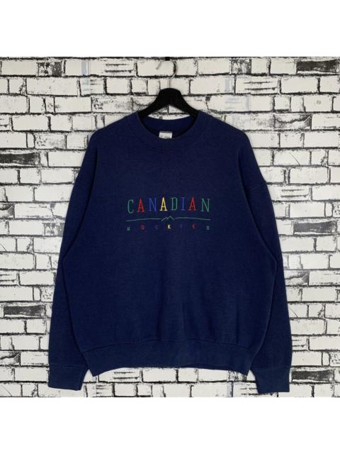 Other Designers Vintage - Vtg 90s Canadian Rockies Sweatshirt