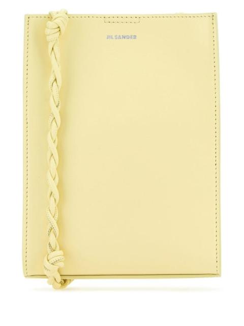 JIL SANDER WOMAN Pastel Yellow Leather Crossbody Bag