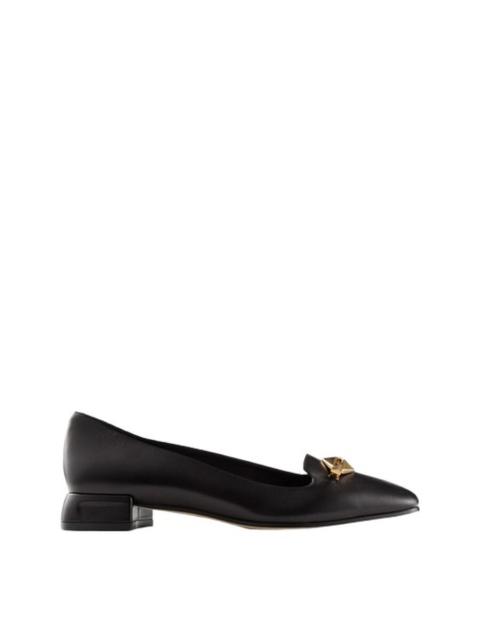 JIMMY CHOO Jimmy Choo Womens Ravi Leather Ballerina Flats