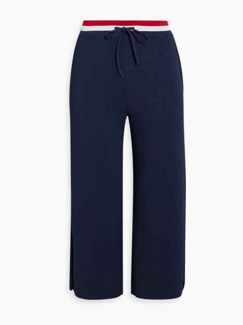 Thom Browne Cropped stretch-knit straight-leg pants