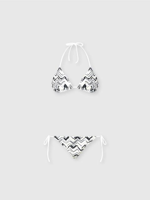 Missoni Slub zigzag viscose blend bikini