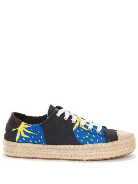 JW Anderson strawberry-print espadrille sneakers