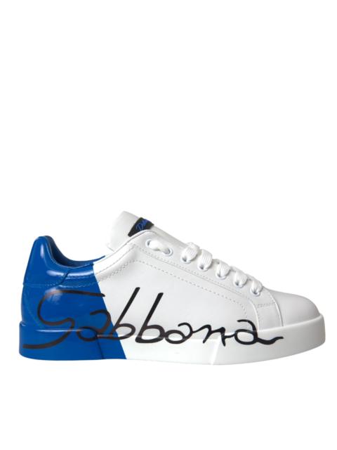 Dolce & Gabbana Dolce & Gabbana Logo Low Top Leather Sneakers