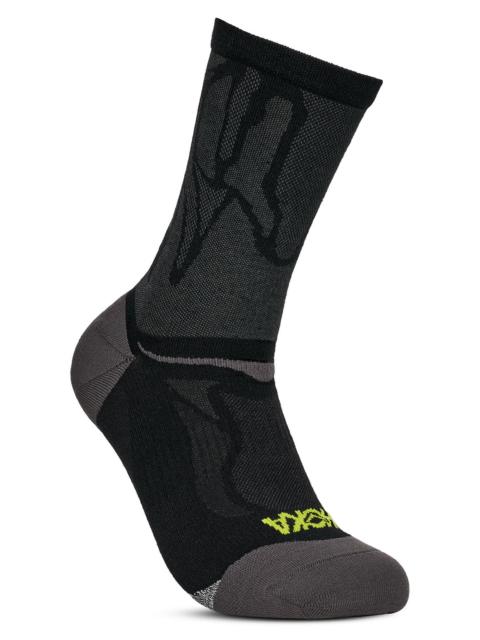 HOKA HOKA Clifton Run Crew Socks in Black at Nordstrom