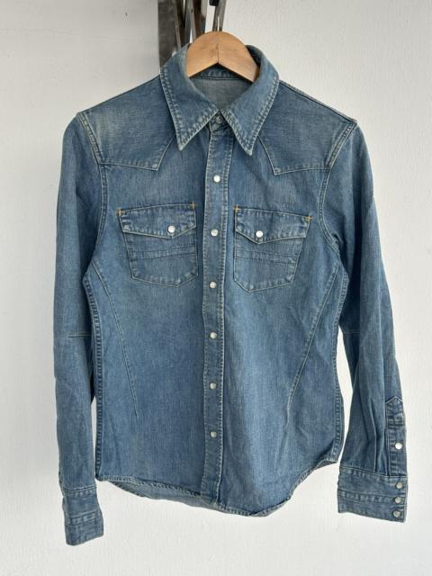 NUMBER (N)INE Number Nine Western Denim Button Up Shirt