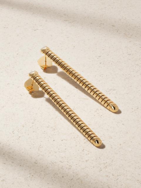 Marina B Trisolina 18-karat Gold Diamond Earrings