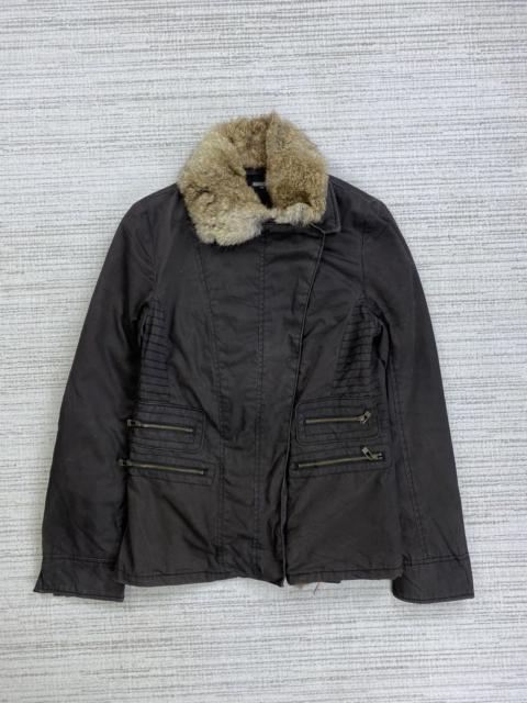 Other Designers If Six Was Nine - Vintage Masculo Double Collar Faux Fur Multipocket Jacket