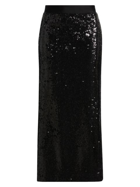 BOSS BOSS Ebibi Sequin Midi Skirt in Black at Nordstrom