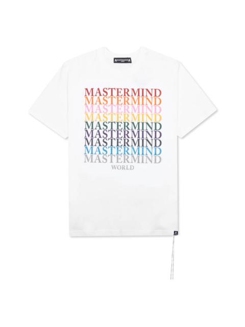 MASTERMIND WORLD MASTERMIND WORLD MULTI LOGO T-SHIRT - WHITE