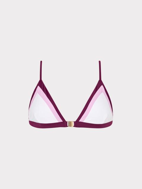 MILLY Positano Color Block Bikini Top