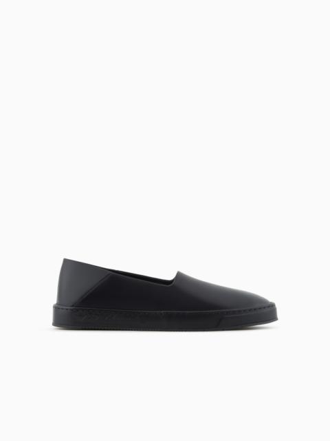 GIORGIO ARMANI LEATHER LOAFERS