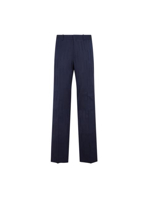 Off White Shibori Jacquard Slim Pant Men