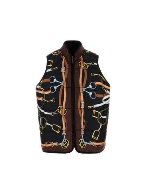 GUCCI GUCCI Printed Twill Reversible Vest New & Authentic (Women's