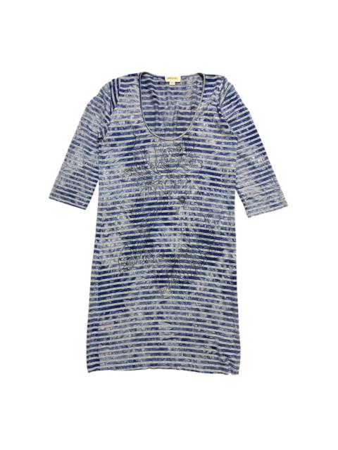 Diesel Diesel Striped Graphic Tshirt