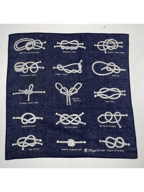Other Designers Other - rope knot bandana handkerchief neckerchief scarf