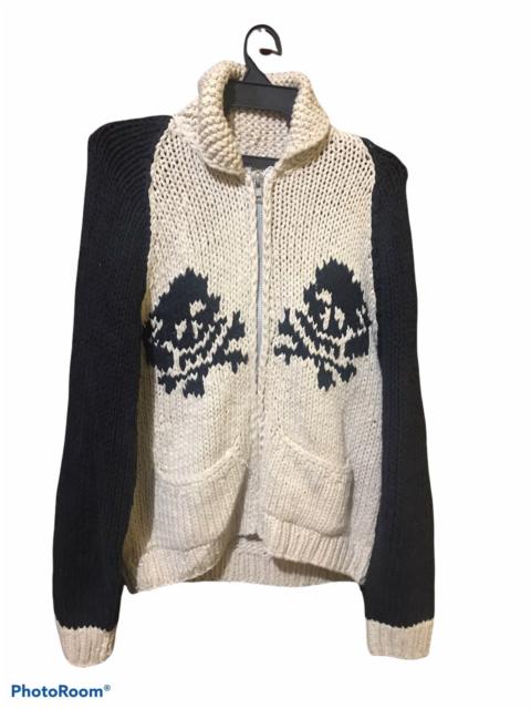 Other Designers Japanese Brand - Back Street Crawler Skull Number Nine Inspired KnitJacket