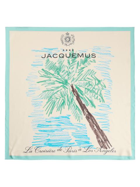 Jacquemus Le Bandana Palmier Silk Bandana