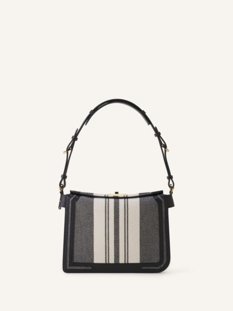 Lanvin COMPAGNON 20 BAG IN STRIPED CANVAS
