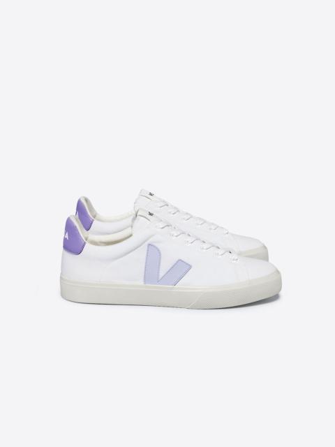 VEJA CAMPO CANVAS WHITE SWAN LAVANDE