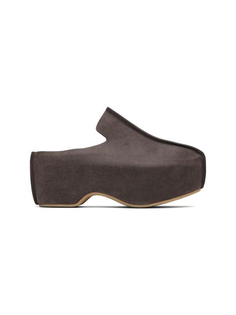 JW Anderson Brown Platform Clogs
