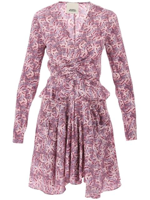 Isabel Marant Usmara Stretch Silk Mini Dress