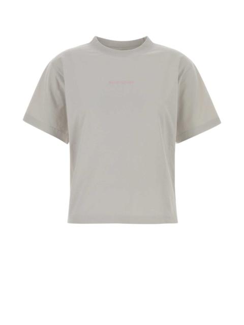 BALENCIAGA Balenciaga Women Light Grey Cotton T-Shirt