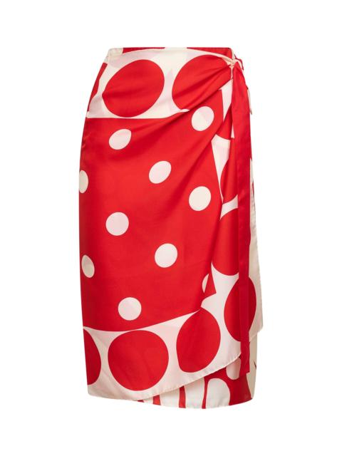 Dries Van Noten Dries Van Noten Women Printed Silk Wrap Scarf-Skirt