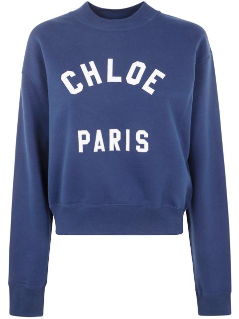 Chloé Chloe Women Cropped Round Neck Sweatshirt