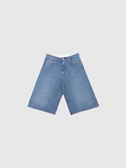 ERL DENIM INDIANA SKATE SHORTS