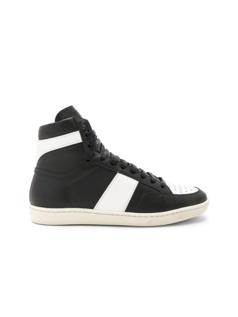 SAINT LAURENT Signature Court Classic SL/10H Leather High Top Sneakers