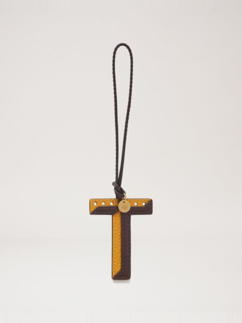 Mulberry Bi-Colour Leather Keyring - T
Deep Amber Silky Calf