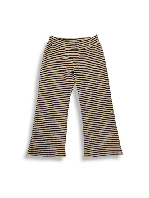 Other Designers 45rpm Striped Fleece Wool Flare Cropped Pants