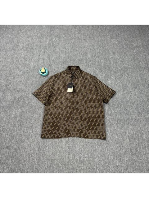 FENDI Fendi monogram print short-sleeved shirt
