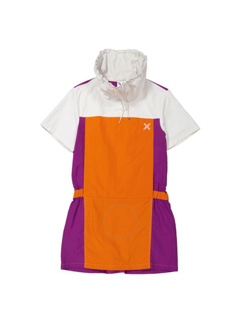 Kenzo Ladies Colorblock Sport Hooded Nylon Dress