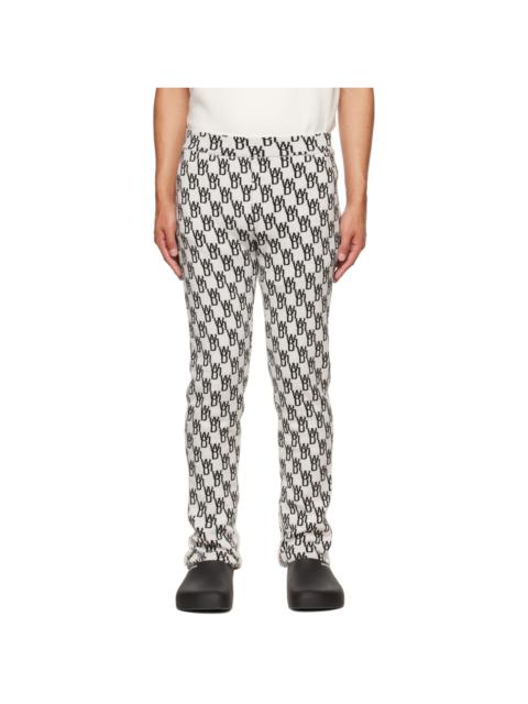 We11done Off-White Jacquard Lounge Pants