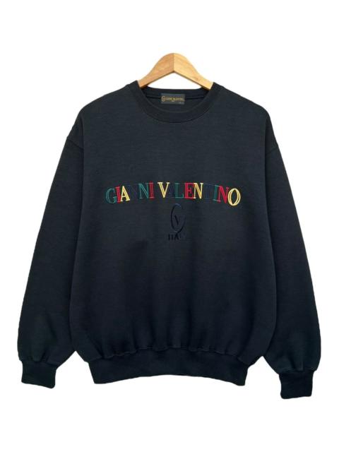 Other Designers Vintage Gianni Valentino Embroidered Baggy Sweatshirt