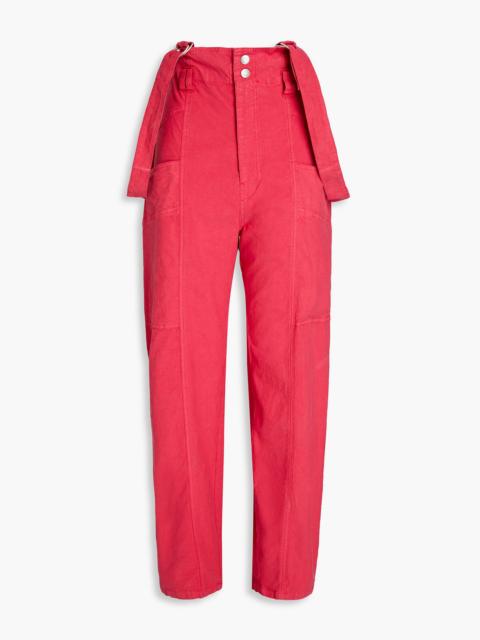 Isabel Marant Ekla linen-blend ripstop tapered pants