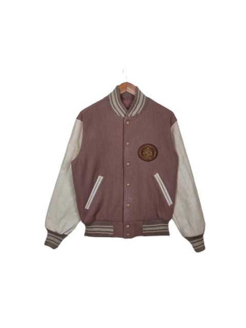 Other Designers J. Press - J Press New York Leather Varsity Jacket