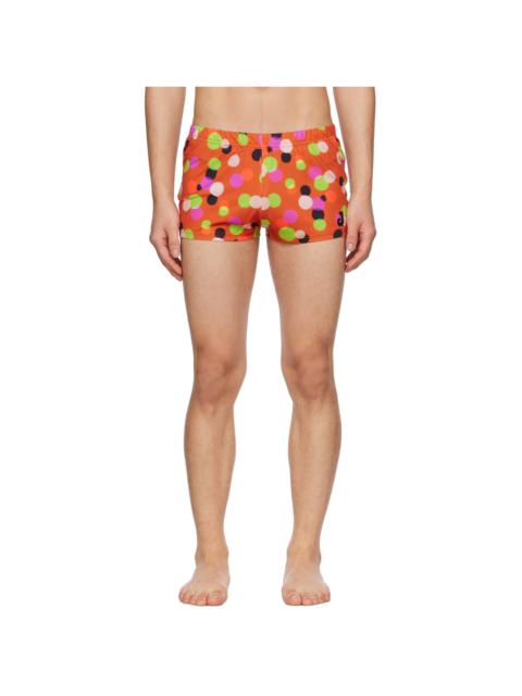 JACQUEMUS Orange Le Raphia 'Le Short De Bain' Swim Shorts