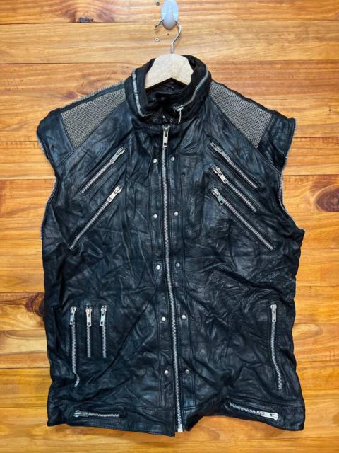 Other Designers Vintage - LEATHER JACKET X SEDITIONERIES PUNK STYLE ZIPPER JACKET