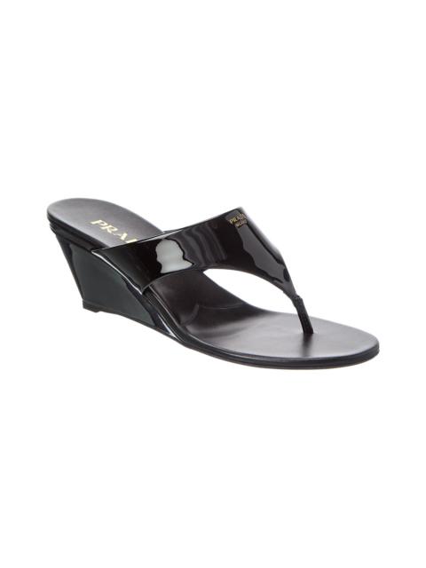 Prada Prada Patent Wedge Sandal