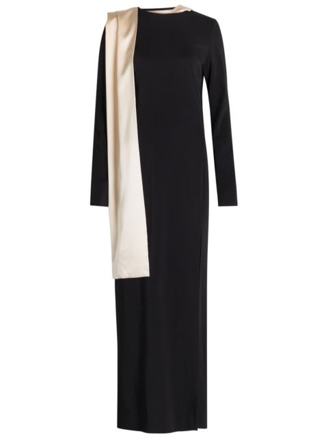 armarium Armarium Dublina Scarf-effect Stretch-crepe Maxi Dress