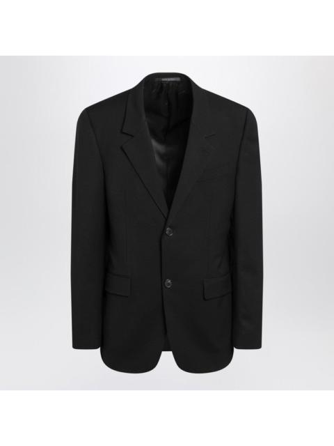 BALENCIAGA Balenciaga Black Single-Breasted Wool Jacket Men